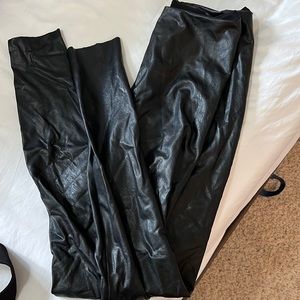 Pleather leggings